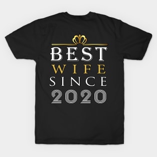 Best Wife Since 2020, 1 ST Anniversary Gift, Married Since 2020, Anniversary wife, Gift for her T-Shirt